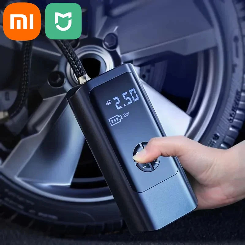 Xiaomi mijia 8000mah sem fio com fio portátil compressor de ar do carro 12v 150psi bomba elétrica inflator