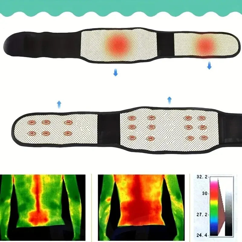 Auto-aquecimento terapia magnética volta e cinto de apoio da cintura