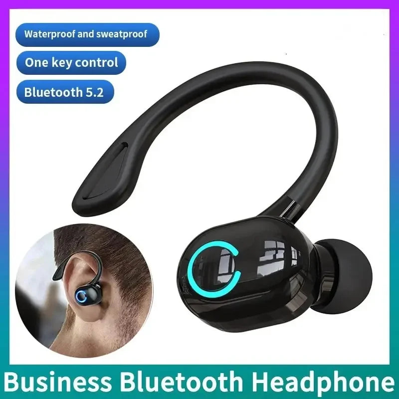 Bluetooth 5.1 fone de ouvido negócios sem fio fones estéreo esporte jogo gancho mini alta fidelidade baixo cancelamento ruído f8.